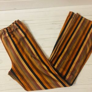 Altar'd State Womens M Striped Flare Morro Pants